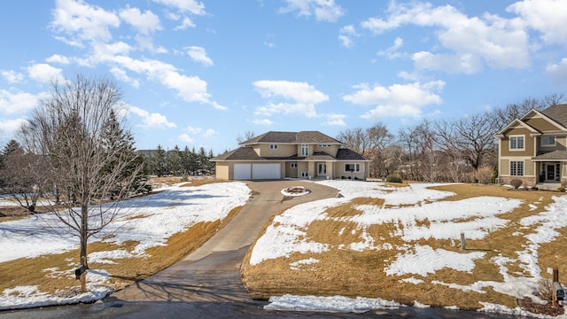 view of front of home with driveway