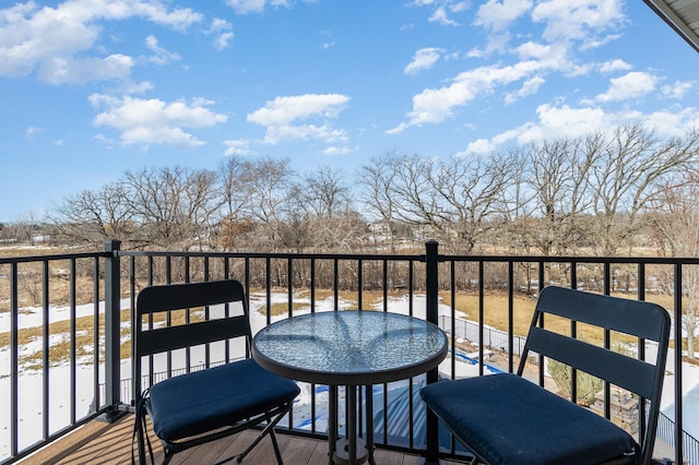 view of balcony