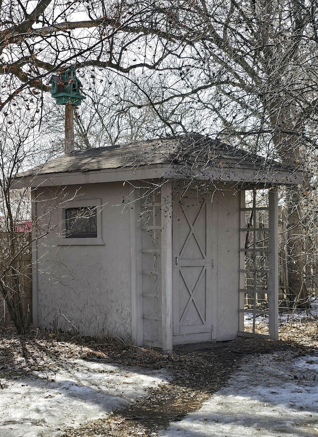 view of outbuilding with an outdoor structure