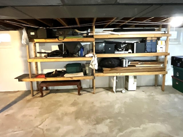 view of storage room