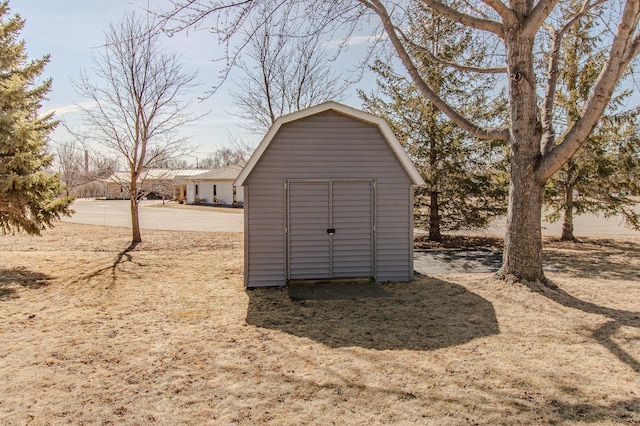 view of shed