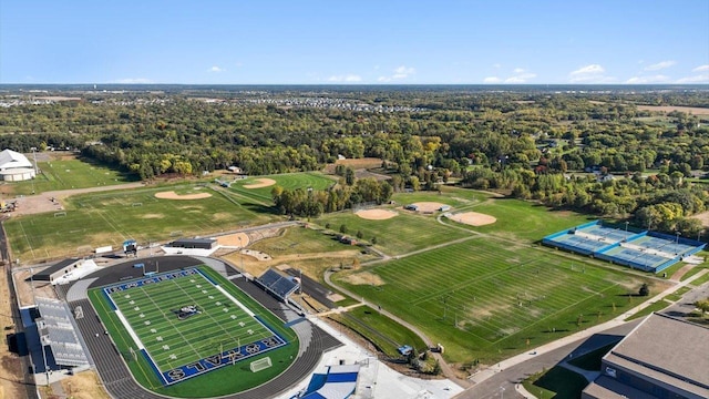 birds eye view of property