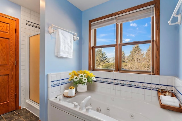 3135 Sherburn Pl SW, Rochester, MN 55902 - full bath featuring a shower stall and a whirlpool tub