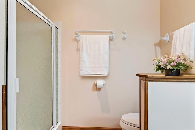 3135 Sherburn Pl SW, Rochester, MN 55902 - bathroom with a stall shower and toilet