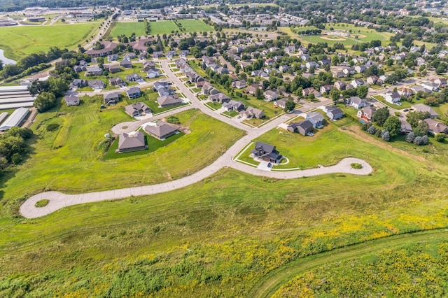 aerial view featuring a residential view