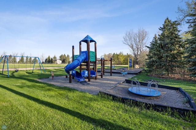 203 4th St, Argusville, ND 58005 - communal playground featuring a lawn