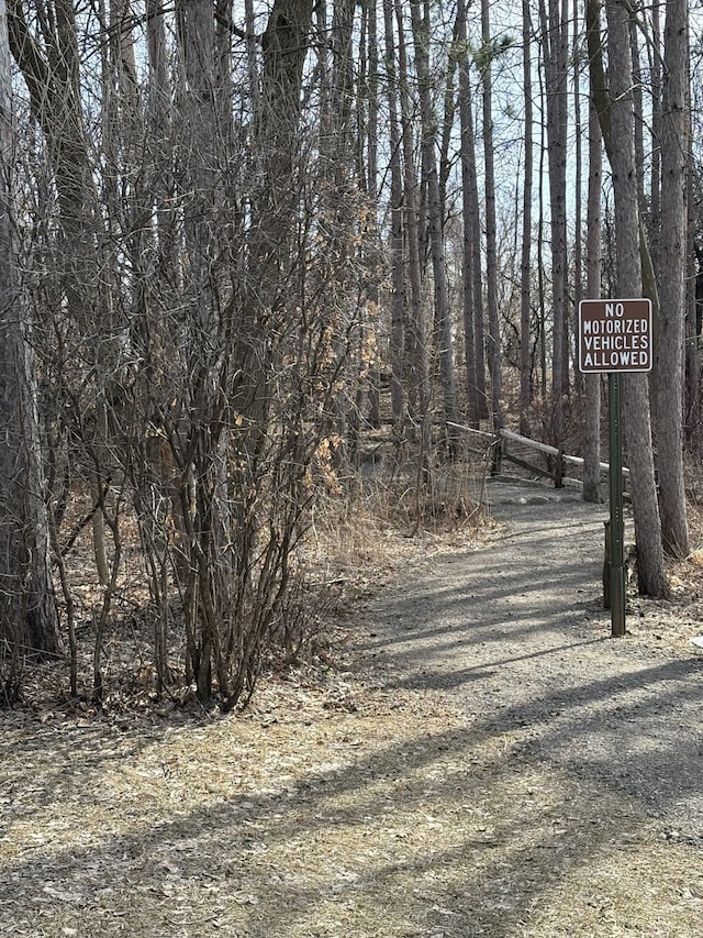view of road