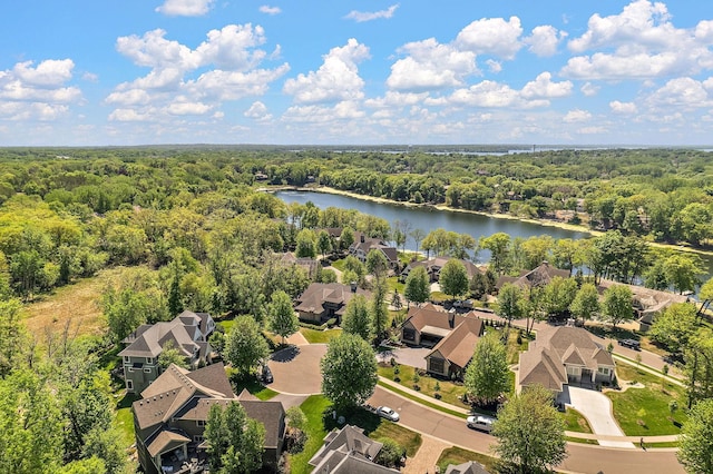 18411 9th Ave N, Plymouth, MN 55447 - aerial view of residential area featuring a heavily wooded area and a nearby body of water