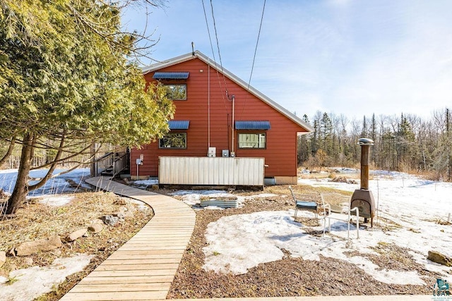 view of rear view of property