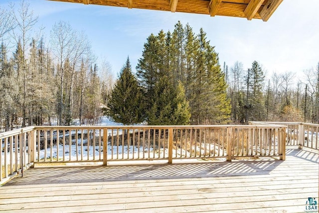 view of wooden terrace