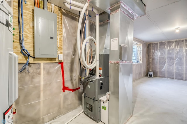 utility room with electric panel