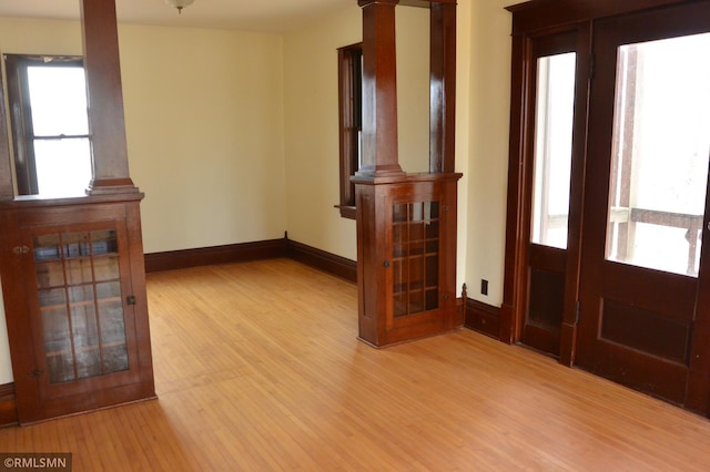5501 70th St, Glencoe, MN 55336 - entrance foyer with light wood-style floors and baseboards