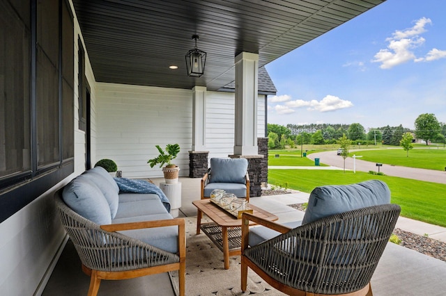 16419 Kiska St NE, Ham Lake, MN 55304 - view of patio with outdoor lounge area