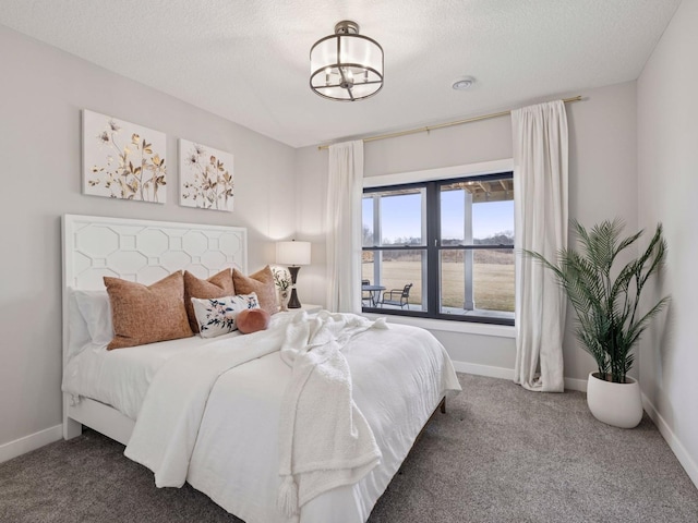 16419 Kiska St NE, Ham Lake, MN 55304 - carpeted bedroom with a textured ceiling and a water view