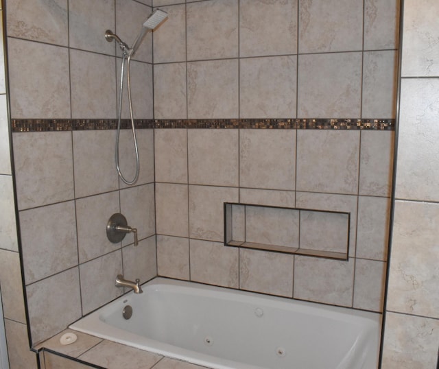 full bathroom featuring a combined bath / shower with jetted tub