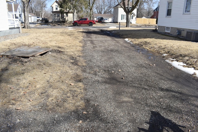 view of street featuring a residential view