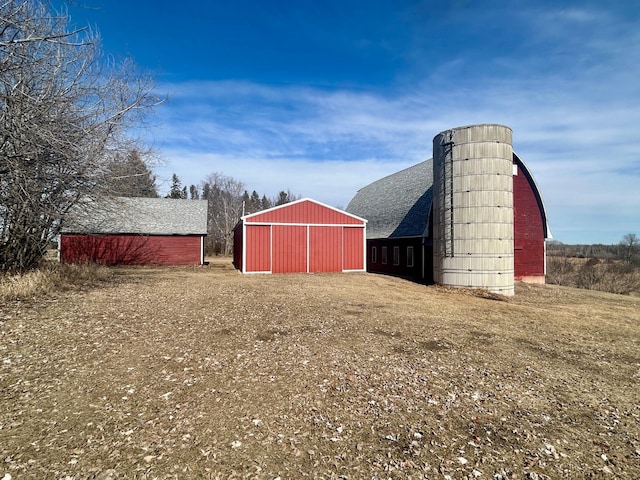 view of pole building