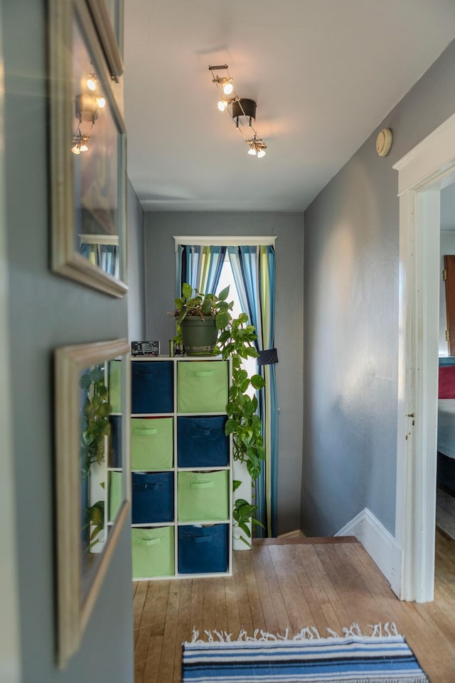 interior space featuring hardwood / wood-style floors