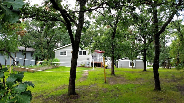 114 Bay View Rd, Otter Tail Twp, MN 56571 - view of grassy yard with stairway