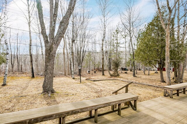 exterior space with a deck