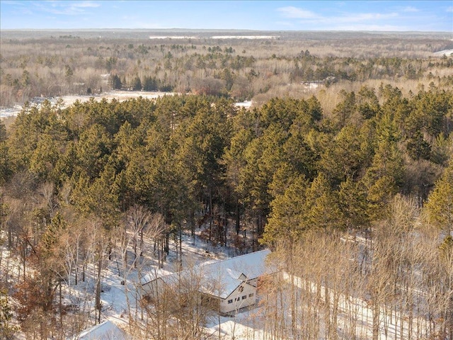 aerial view with a view of trees