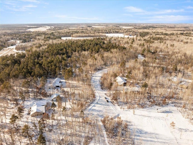 1555 Redstone Trl SW, Loon Lake Twp, MN 56472 - view of snowy aerial view