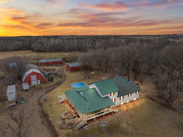 9529- 20th St, Saint Mathias Twp, MN 56449 - drone / aerial view with a forest view