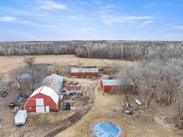 9529- 20th St, Saint Mathias Twp, MN 56449 - bird's eye view featuring a rural view