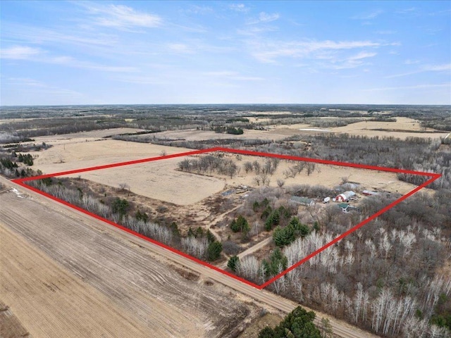9529- 20th St, Saint Mathias Twp, MN 56449 - birds eye view of property with a rural view