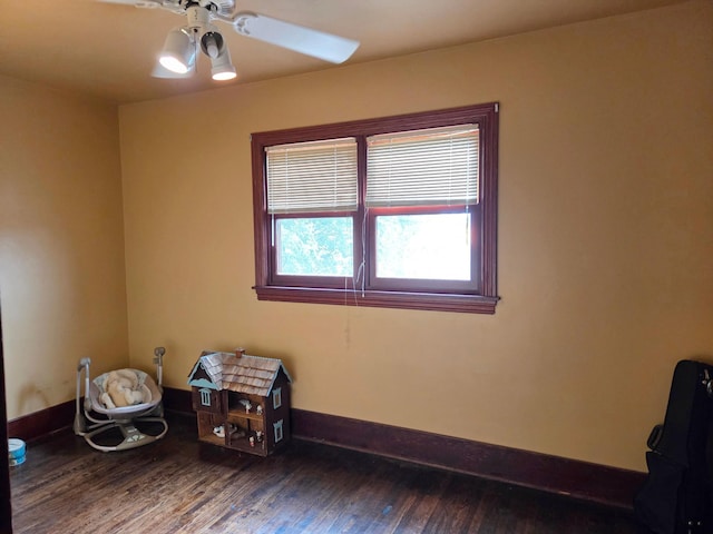 17634 240th St, Hutchinson Twp, MN 55350 - empty room with hardwood / wood-style flooring and ceiling fan