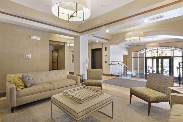 common area with visible vents