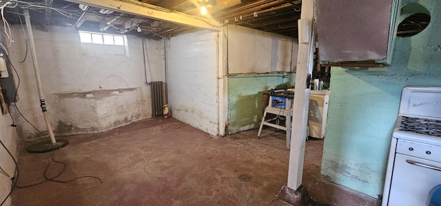 view of basement