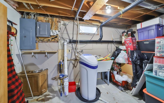 8403 Red Pine Cir, Baxter, MN 56425 - unfinished basement featuring electric panel