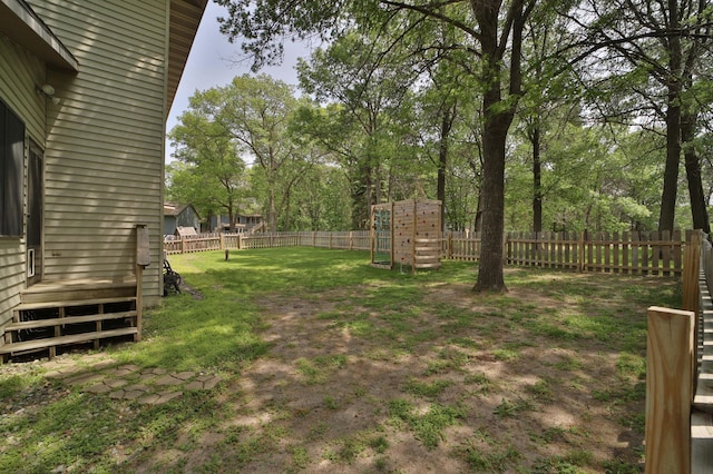 8403 Red Pine Cir, Baxter, MN 56425 - view of yard featuring a deck