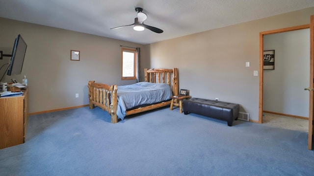 8403 Red Pine Cir, Baxter, MN 56425 - carpeted bedroom with baseboards and a ceiling fan