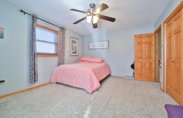 8403 Red Pine Cir, Baxter, MN 56425 - carpeted bedroom featuring baseboards, ceiling fan, and a closet