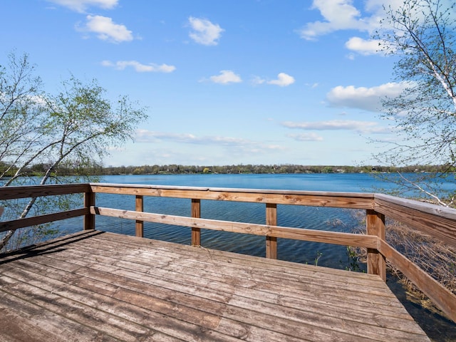 3694 Iona Way SW, Alexandria, MN 56308 - view of dock with a deck with water view