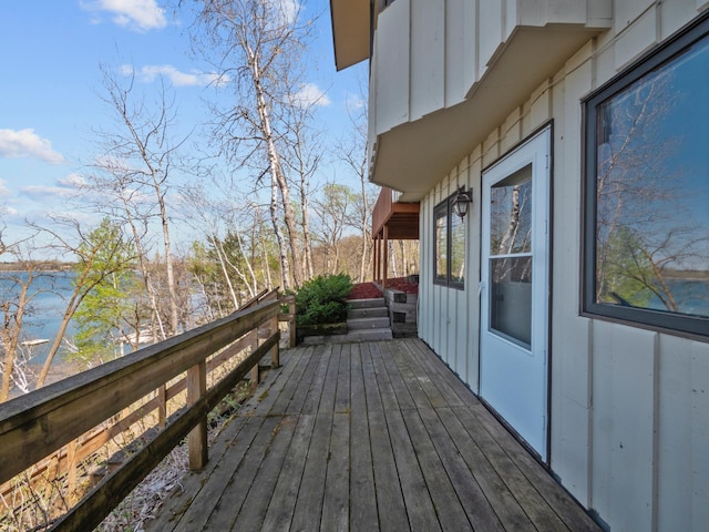 3694 Iona Way SW, Alexandria, MN 56308 - wooden deck with a water view