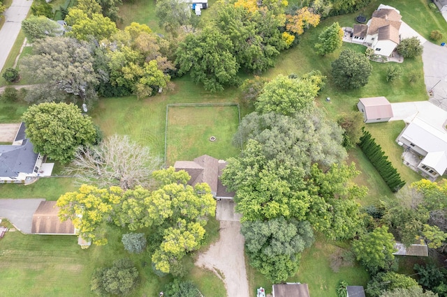 bird's eye view with a residential view