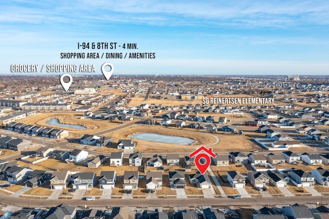 bird's eye view featuring a residential view