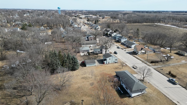 bird's eye view with a residential view