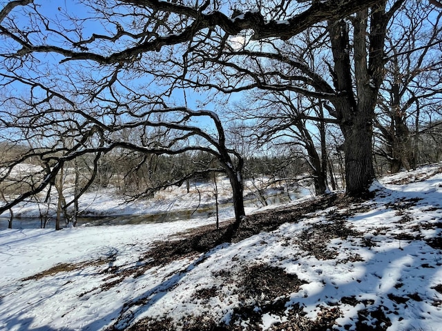 view of snowy view