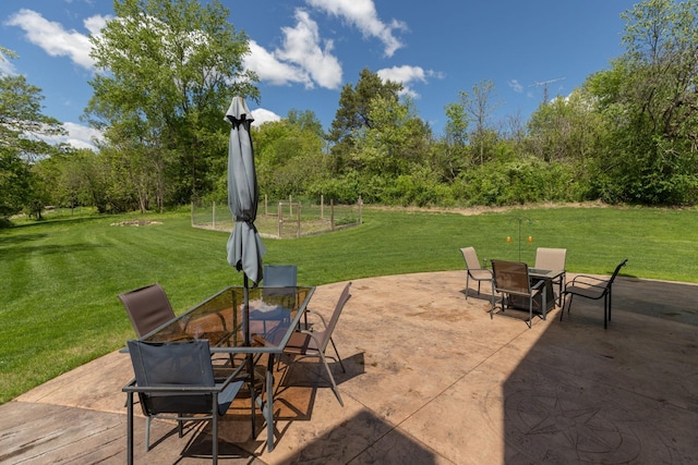 809 60th Ave SW, Rochester, MN 55902 - view of patio / terrace featuring outdoor dining space