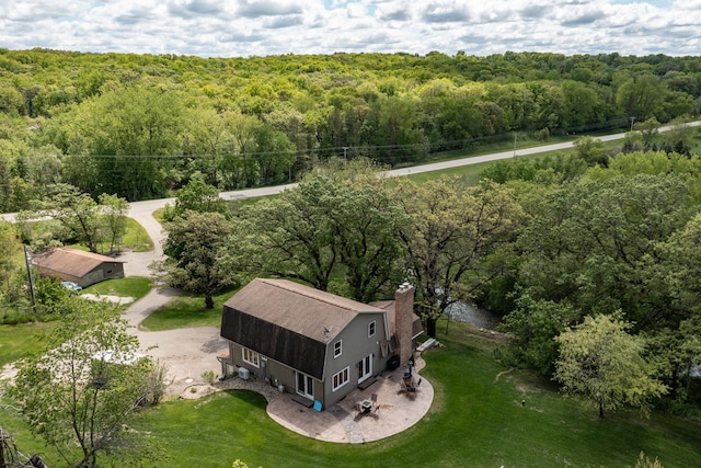 809 60th Ave SW, Rochester, MN 55902 - view from above of property with a forest