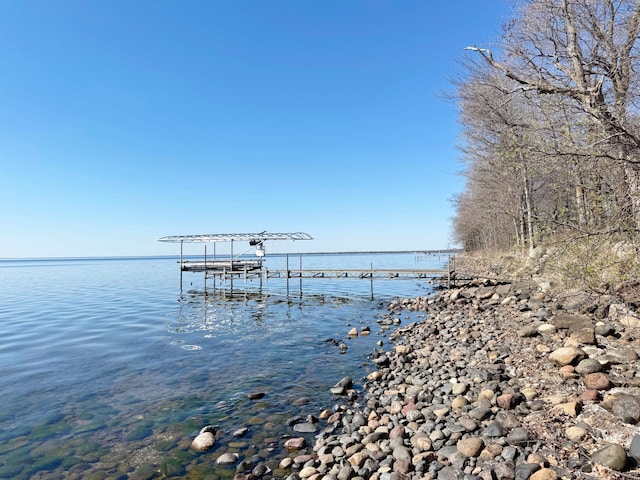 20455 326th Ave, Isle, MN 56342 - view of dock with a water view