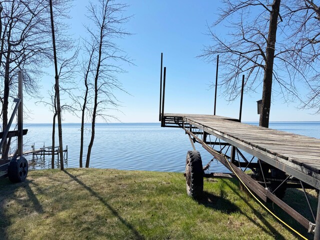 20455 326th Ave, Isle, MN 56342 - view of dock featuring a water view