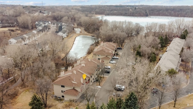 aerial view featuring a residential view