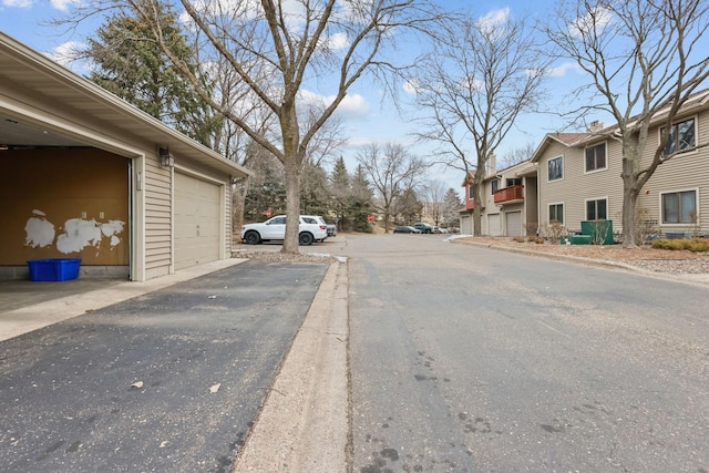 view of street with a residential view