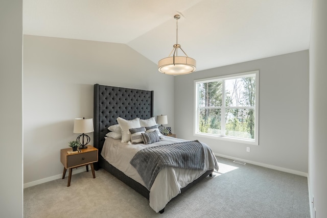 9176 62nd St S, Cottage Grove, MN 55016 - bedroom featuring vaulted ceiling and light colored carpet