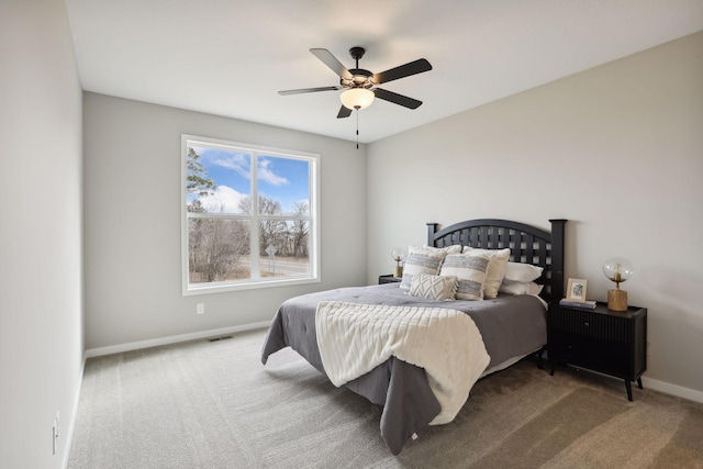 9184 62nd St S, Cottage Grove, MN 55016 - carpeted bedroom featuring baseboards and a ceiling fan